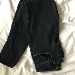 ZARA Black Mid-Rise Skinny Jeans